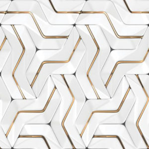 Porcelain Tile Dc Gold White / Gold Swatch
