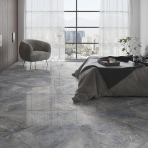 Porcelain Tile Duomo Blue Room Scene