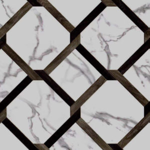 Porcelain Tile Weave White Swatch