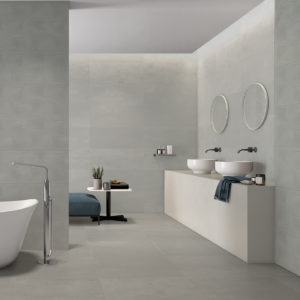 Porcelain Tile Metal Silver Swatch