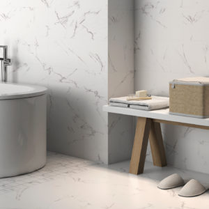 Porcelain Tile Statuario Blanco Swatch