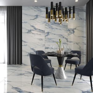 Porcelain Tile Blue Matte Blue Swatch