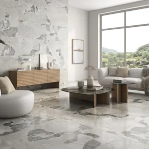 Glazed Porcelain Tile Patagonia White Tile Swatch